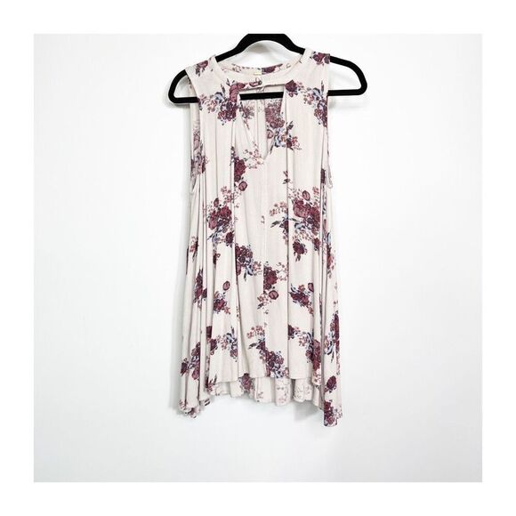 Free People Swing Dress Womens XS Floral Sleeveless Tea Combo Boho Flowy - Picture 2 of 10